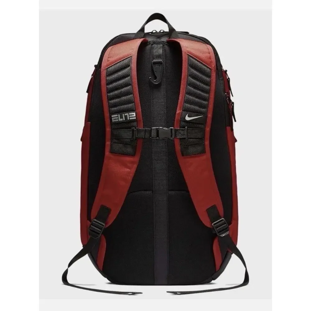 Nike Hoops Elite Pro Backpack Game Red Black Silver Basketball BA5554-657 38L